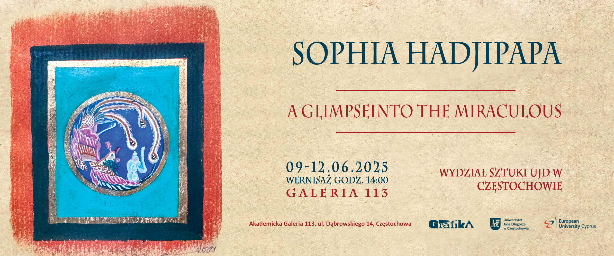 Wystawa - Sophia Hadjipapa w Galerii 113!
